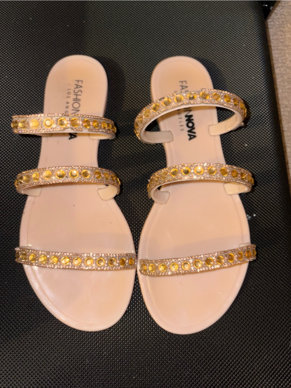 Fashion Nova Jeweled Sandals
